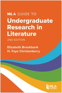 MLA Guide to Undergraduate Research in Literature 2e Cover
