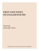 First-Line Index of English Poetry Cover