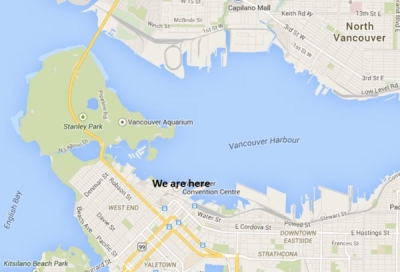 Fig. 10. Location of the Vancouver Convention Centre.
