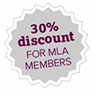30% Discount for MLA Members